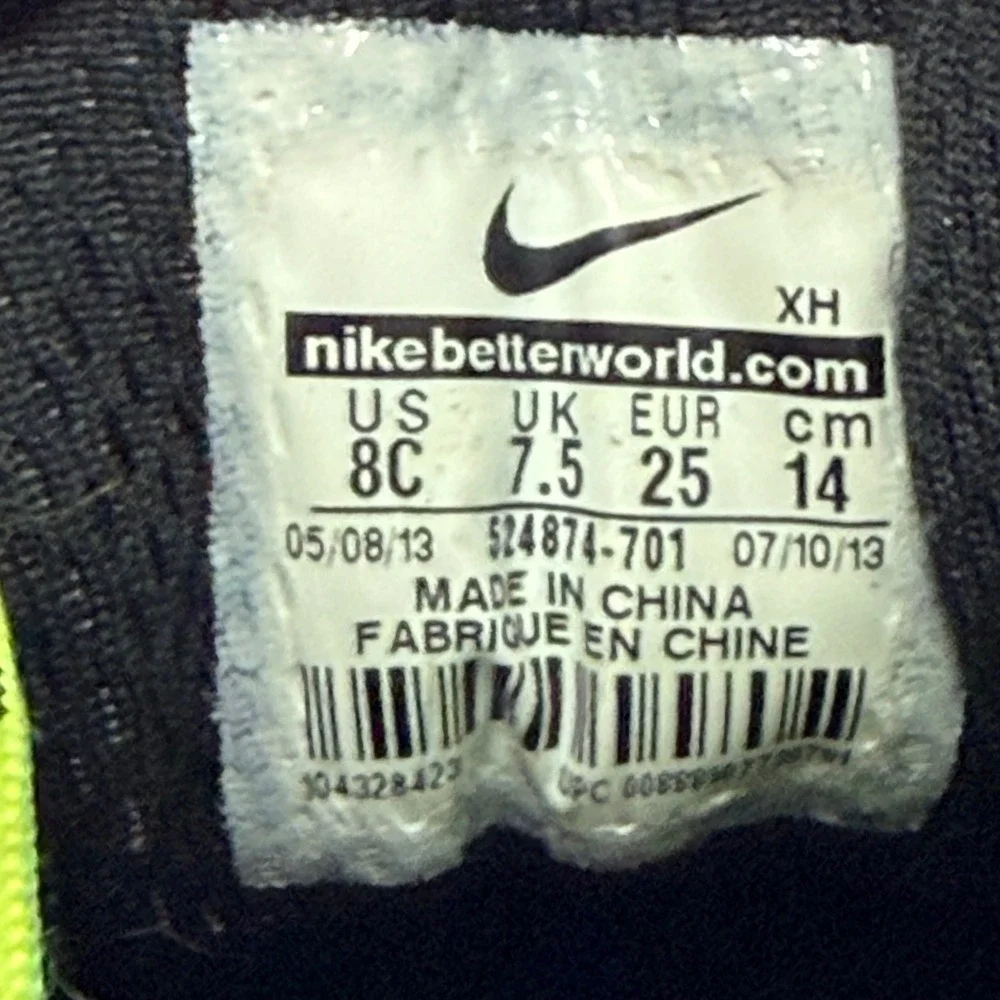 B+ shoes Nike ACG Woodside 2 High Toddler Boots Volt Grey 524874-701 Size 8C